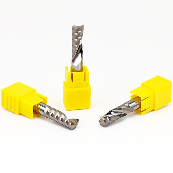 Solid Carbide Single Flute Up Cut Router Bits For Plastic